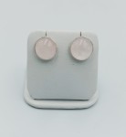 Kolczyki wkrętki  kwarc różowy 10mm   