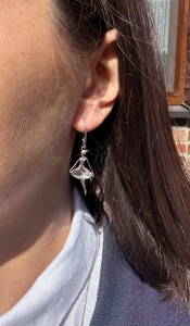 Kolczyki baletnice srebro klasyczne