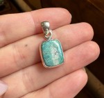 Wisior turkus prostokąt 