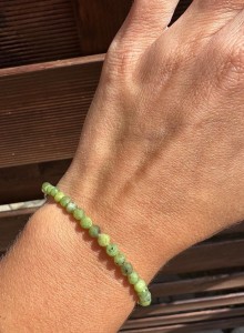 Bransoletka nefryt fasetowany 