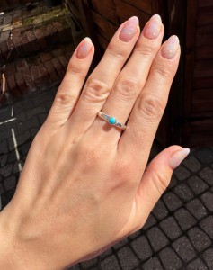 Pierścionek turkus  