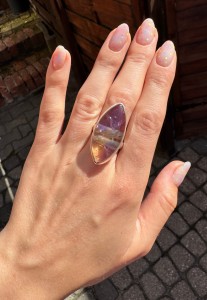 Pierścionek ametryn markiza 