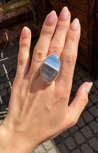 Pierścionek opal  afrykański 