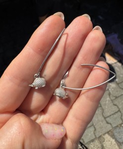 Kolczyki srebro jeżyki