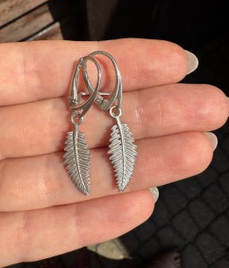 Kolczyki srebro  Listki srebro klasyczne albo złocone 