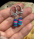 Kolczyki Margaret lawa wulkaniczna kolorowa 