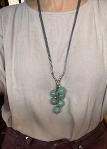 Grono awenturyn zielony kule