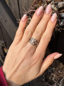 Pierścionek srebrny II