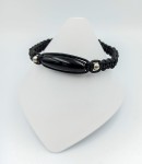 Bransoleta pleciona podłużny onyks