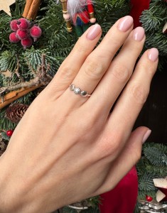 Pierścionek srebro Muszelki