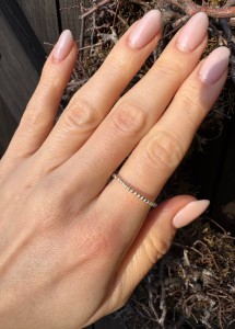 Pierścionek srebrny kuleczki