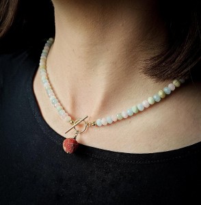 Madagaskar naszyjnik aromaterapeutyczny﻿  morganit