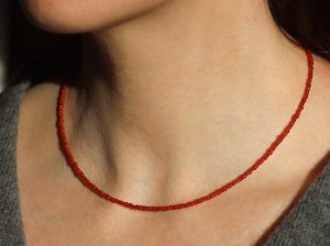 Naszyjnik Koral rudy