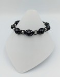Bransoleta pleciona onyks kuleczki