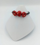 Bransoleta Koralowe Plastry czerwona